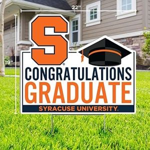 Syracuse University Graduate Lawn Sign - Congratulations Graduate